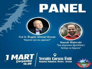 Dersim’de “Deprem” paneli