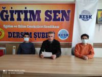 Eğitim Sen Dersim Şube Başkanı Kasun : Güvenlik soruşturması derhal geri çekilmelidir