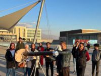 Öğrenciler teleskopla gökyüzüne sanal yolculuk yaptı