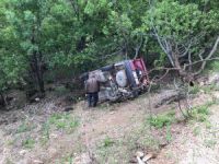 Pülümür karayolunda kaza: Araç şarampole devrildi