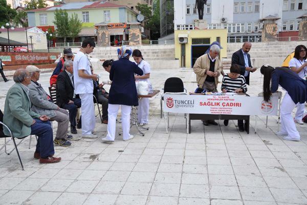 Tunceli'de sağlık çadırı kuruldu galerisi resim 3