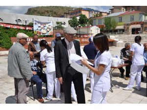 Tunceli'de sağlık çadırı kuruldu