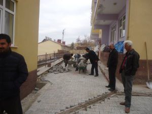 Hozat’ta kilitli parke çalışması