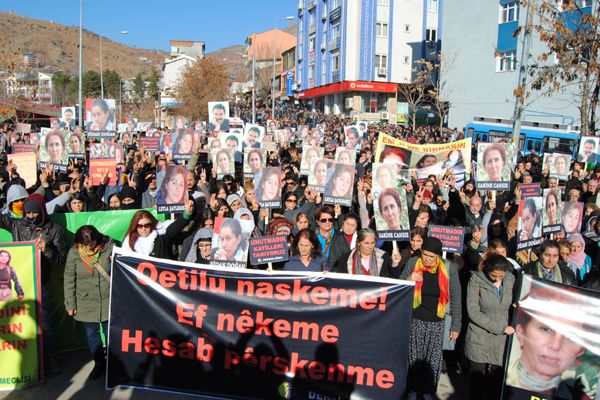 Tunceli'de Sakine Cansız İçin Yürüyüş Yapıldı galerisi resim 2