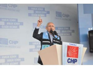 CHP Genel Başkanı Kılıçdaroğlu, Memleketi Tunceli'
