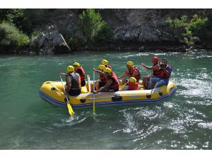 Tunceli'de Engelliler Rafting Yaptı