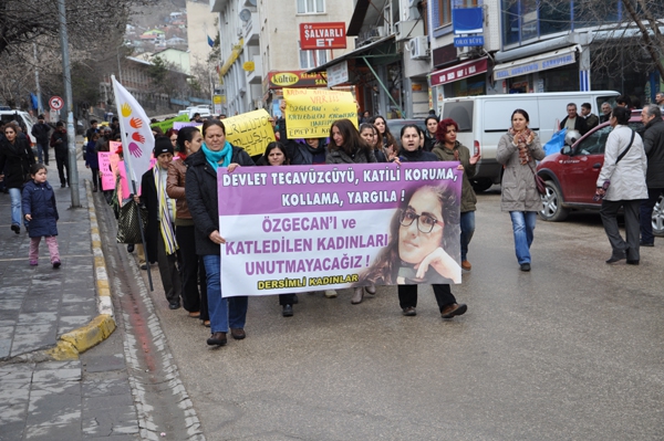 Dersim’de kadın cinayetine tepki galerisi resim 1