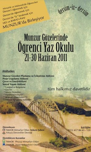 Munzur Gözelerinde Öğrenci Yaz Okul Projesi galerisi resim 2