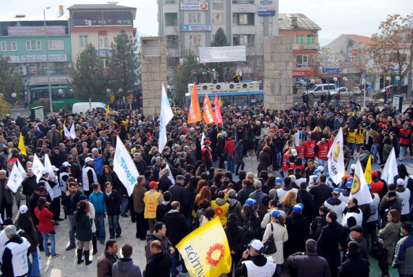 Tunceli’de İş Bırakma Eylemine Destek galerisi resim 1