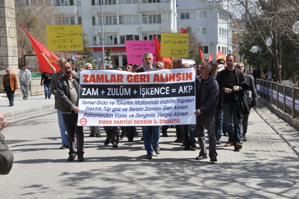 Tunceli’de AKP’ye Zam Protestosu galerisi resim 2