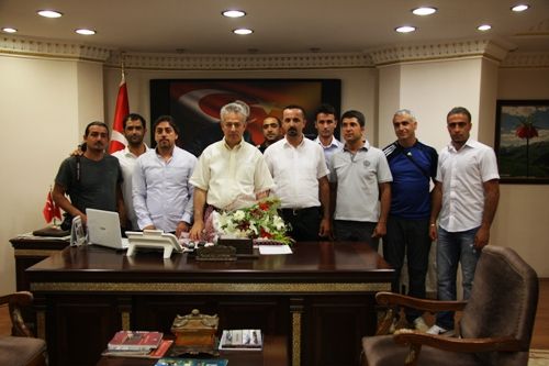 Dersimspor Kulübü yöneticileri Taşkesen`i ziyaret galerisi resim 1