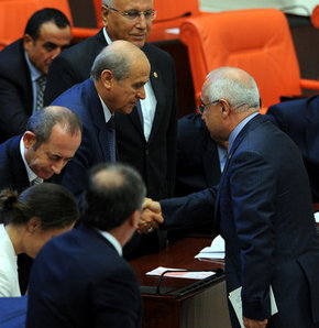 Meclis Başkanı Çiçek MHP lideri Bahçeli'yi kabul etti!