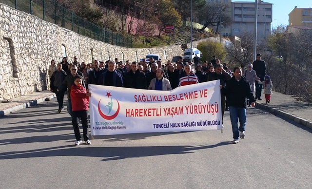 Dersim’de sağlıklı beslenme ve hareketli yaşam yürüyüşü