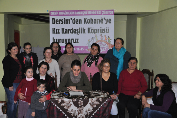 Dersim Yenigün Kadın Derneğinden Kobane için yardım