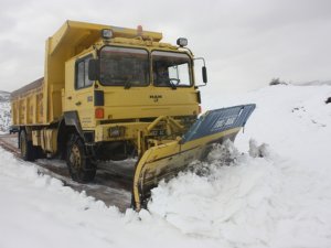 Dersim’de kar yağışı: 67 köy yolu kapalı