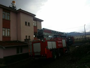 Aktuluk mahallesinde bir evde yangın çıktı