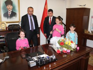 Şen, Özel Munzur Koleji Öğrencilerini kabul etti