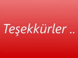 TEŞEKKÜR