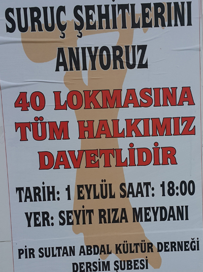 Suruç şehitleri için anma yapılacak!