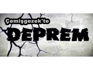 Çemişgezek’te Deprem Meydana Geldi
