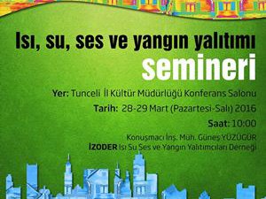 İnşaat Mühendisliği Bölümü seminer düzenleyecek!