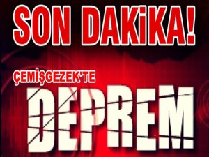 Çemişgezek’te Korkutan Deprem; 3.9