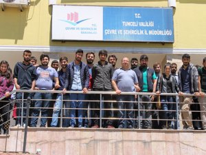 Üniversite öğrencileri yapı laboratuarını ziyareti etti