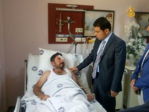 Vali Yardımcısı Öner, yaralıları ziyaret etti