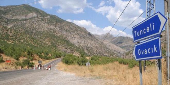 Dersim-Ovacık karayolu trafiğe kapatıldı