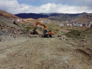 Hastane bağlantı yolu çalışması sürüyor