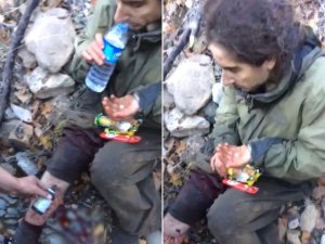 Yaralı PKK’lıya askerden müdahale
