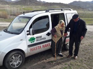 Hozat Belediyesi hastaları ücretsiz taşıyacak