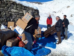 Taşar ailesine yardımlar ulaştırıldı