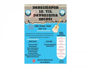 Dersimspor  için İstanbul’da dayanışma gecesi