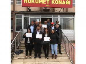 Akpazar Belediye Eş Başkanları mazbatalarını aldı
