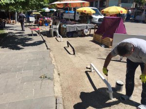 Seyit Rıza Parkı'nda bakım çalışması