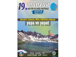 19. Munzur Kültür ve Doğa Festivali programı açıklandı