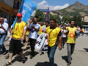 KESK Dersim Şubeler Platformu'ndan iş bırakma eylemi