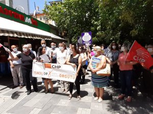 CHP kadın cinayetlerini protesto etti