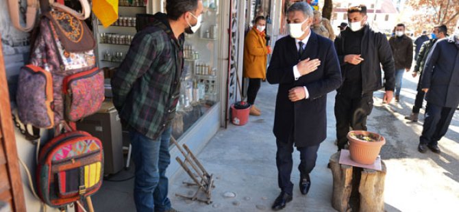 Vali Özkan, Covid-19 denetimlerine katıldı