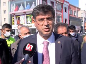 Milletvekili Şaroğlu, Mardin’de gözyaşlarını tutamadı