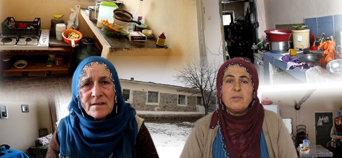 İki kadın okulda boş sınıfta yaşıyor