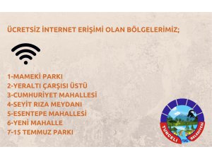 Dersim Belediyesi, parasız internet hizmeti vermeye başladı