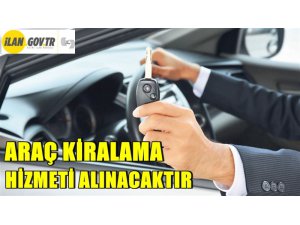 Sürücülü araç kiralama hizmeti alınacaktır