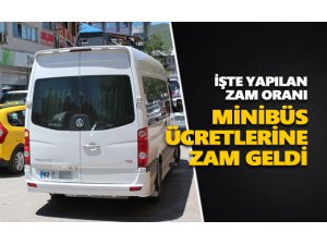 Minibüs ücretlerine zam geldi