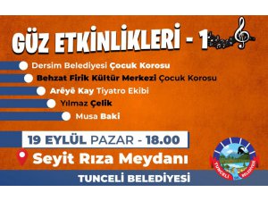 Dersim'de güz etkinlikleri başlıyor