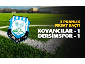 Kovancılarspor: 1 - Dersimspor: 1