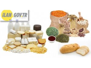 Gıda ürünleri alınacaktır