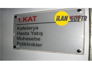 Mazgirt İlçe Devlet Hastanesi Tabela Yapım İşi