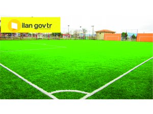 Sentetik çim yüzeyli futbol sahası yaptırılacaktır